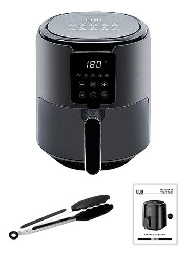 Freidora De Aire Cuk By Gadnic F2.6 1300w 4.2 Litros Cocina Saludable Sin Aceite Antiadherente Negro - Image 7