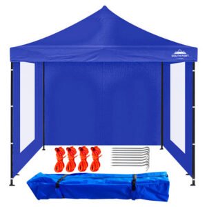 Gazebo South Port By Gadnic 3x3-m Plegable 3x3 Reforzado Paredes Con Ventana Resistente Al Viento