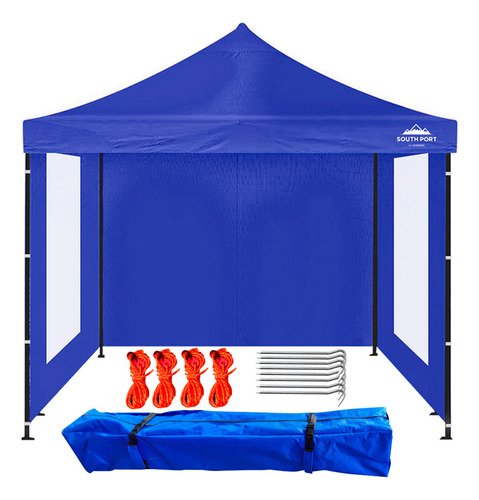 Gazebo South Port By Gadnic 3x3-m Plegable 3x3 Reforzado Paredes Con Ventana Resistente Al Viento