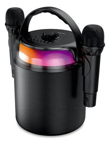 Parlante Portátil Bluetooth Karaoke +2 Microfono Inalámbrico Color Negro - Image 2