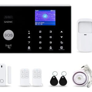 Kit Alarma Gadnic Hogar Inalambrica Vía Wifi Gsm Linea Negro