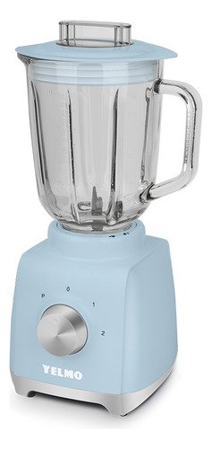 Licuadora De Mesa Yelmo Lc-1015 Jarra Vidrio 750w 1.5 Litros Celeste