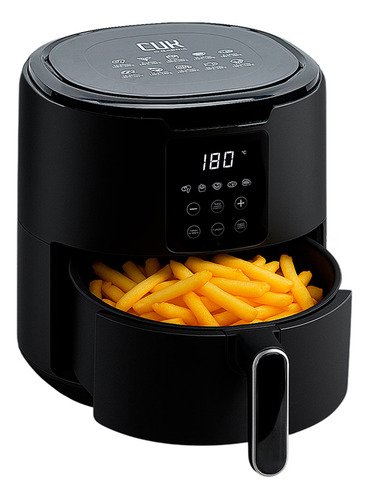 Freidora De Aire Cuk By Gadnic F2.6 1300w 4.2 Litros Cocina Saludable Sin Aceite Antiadherente Negro