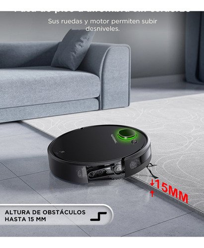 Aspiradora Robot Gadnic Potente Succión Sensor Anti Caídas Filtro Hepa Lavable Depósito Extraíble - Image 3