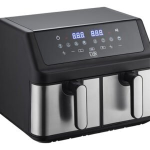 Freidora Aire Gadnic Doble Cesta 9 Litros 2000 W 200 C Dual Zone Panel Digital Negro