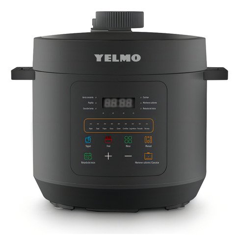 Olla Eléctrica A Presión Yelmo Ps-7006 50hz Negro 6l Frecuen Negro