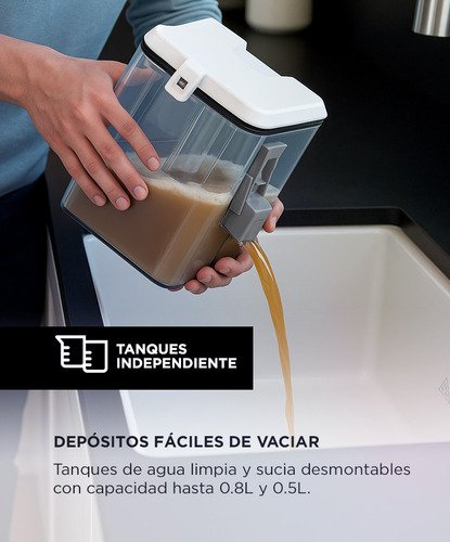 Aspiradora Gadnic Dustmaster Limpiador De Manchas Difíciles Tapizados 330w Doble Depósito Blanco - Image 3