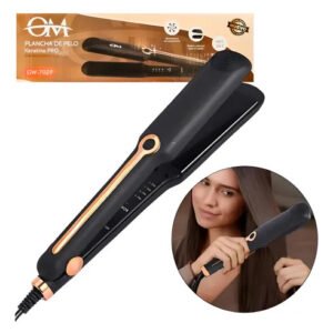 Plancha De Pelo Profesional Gw-7029 4 Temperaturas 220° Negro