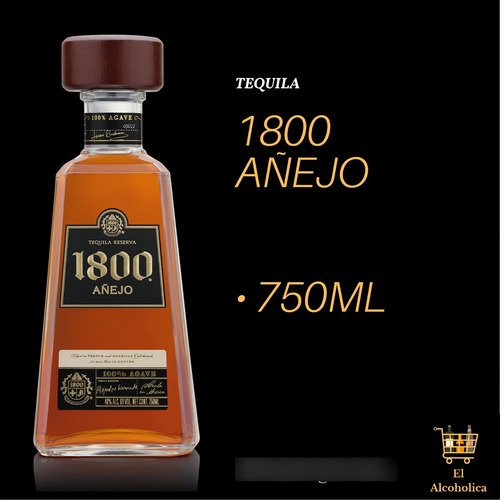 Tequila 1800 Añejo 750 - Image 3
