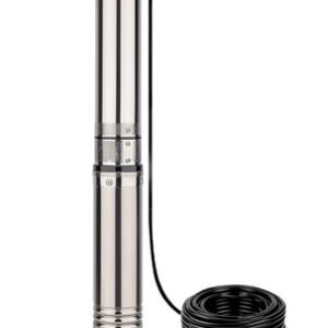 Bomba Sumergible Gadnic 1 Hp 4000 L H 72 M 220v 4 Pulgadas Acero Inoxidable Ip68 Sistema Anti Arena Napa Plateado