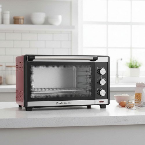 Horno Eléctrico De Mesa Ultracomb Uc-55acn 55 Litros Rojo Con Doble Anafe - Image 5