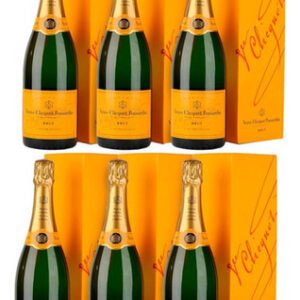Champagne Veuve Clicquot Brut (caja 6 Botellas 750ml)