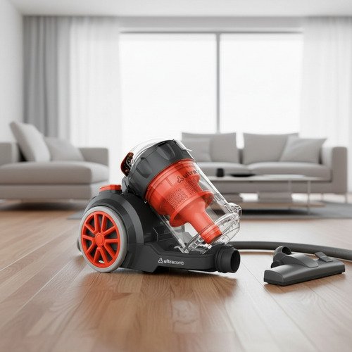 Aspiradora Trineo Ultracomb Sin Bolsa As4228 2000w Filtro Hepa Color Gris/naranja - Image 2