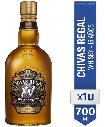 Whisky Chivas Regal Xv Clear 15 Años Blended Escoses 700ml Con Estuche - Image 2