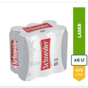 Schneider Lager Cerveza En Lata Pack X6u 473ml