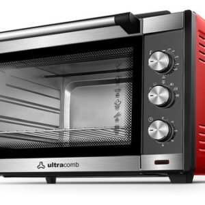 Horno Eléctrico De Mesa Ultracomb Uc-55acn 55 Litros Rojo Con Doble Anafe