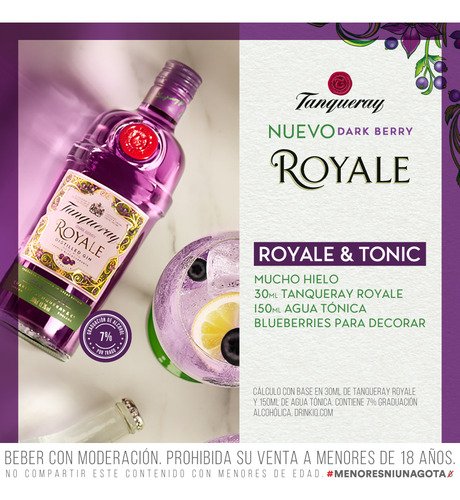 Gin Tanqueray Royale Dark Berry 700ml - Image 3
