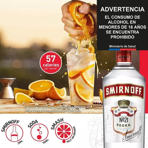 Vodka Smirnoff 21 700ml - Image 8