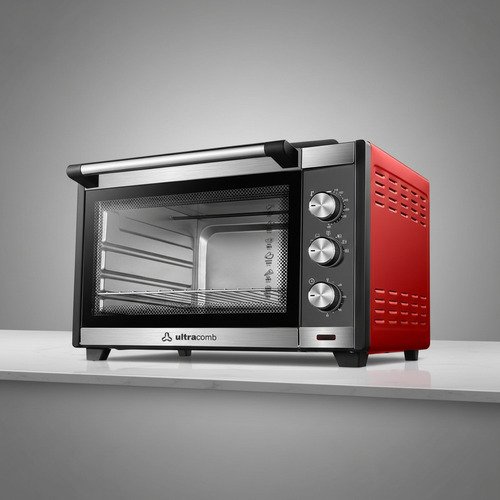 Horno Eléctrico De Mesa Ultracomb Uc-55acn 55 Litros Rojo Con Doble Anafe - Image 2