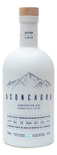 Aconcagua Gin Blanco Cardamomo & Lemon Grass 750ml Sabor Bayas De Enebro Semillas De Coriandro Raíz De Angélica Y Regaliz Almendra Cardamomo Y Lemon Grass