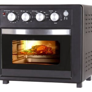 Horno Y Freidora De Aire Gadnic 19l 7 Funciones 1700w Convección Luz Indicadora Timer 7 Modos Función Grill Negro