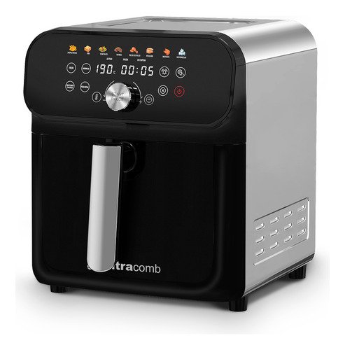 Freidora De Aire Ultracomb Fr-8616 Digital 6,5 Lts 1600w Color Negro