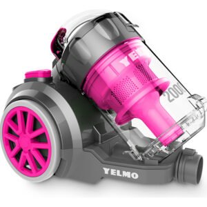 Aspiradora Trineo Yelmo As3228 2000w 3,5lts Sin Bolsa Filtro Hepa Color Rosa Gris/rosa