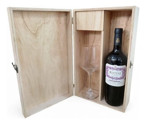 Combo Rutini Cb/mb + Copa En Estuche De Madera Ideal Regalo