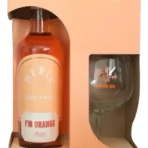 Gin Merle Gift Box Orange Sabor Naranja Y Mango Con Copa 750 Ml
