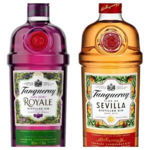 Gin Tanqueray Sevilla + Royale Dark Berry X700ml. Combo X2 Dark Berry