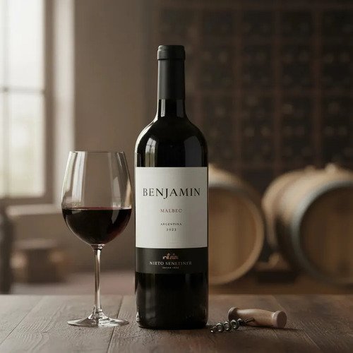Vino Malbec Argentina 2023 750ml Benjamin - Image 2