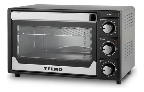 Horno Electrico Yelmo Yl-32n De 32lts Temporizador 1500w Grill Color Negro