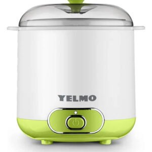 Yogurtera Yelmo Yg-1717 Yogur Griego Natural 20w 1.5 Litros 2 Contenedores Verde Claro