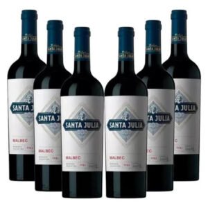 Vino Santa Julia Malbec 750 Ml X 6 Unidades