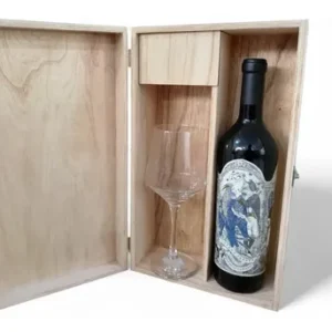 Combo Birth Of Cabernet + Copa  Estuche Madera Ideal Regalo