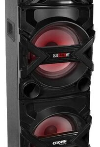 Parlante Crown Mustang Djs-1002bt Portátil Con Bluetooth Negro