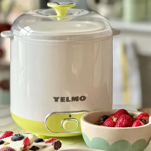 Yogurtera Yelmo Yg-1717 Yogur Griego Natural 20w 1.5 Litros 2 Contenedores Verde Claro - Image 5