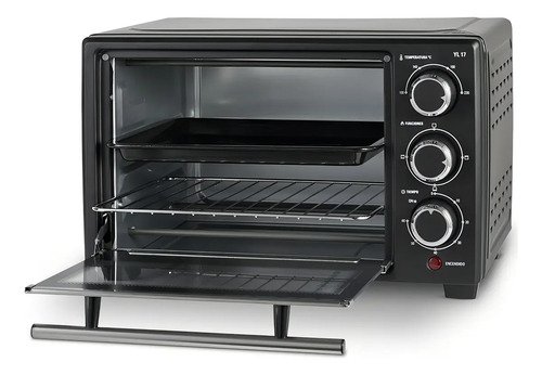 Horno Electrico Yelmo Yl-17 1280w 17 Litros Con Temporizador Color Negro - Image 4