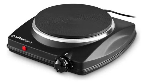 Anafe Eléctrico 1 Hornalla Ultracomb Modelo An-2200 Negro 18 Cm 1500w