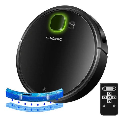 Aspiradora Robot Gadnic Potente Succión Sensor Anti Caídas Filtro Hepa Lavable Depósito Extraíble