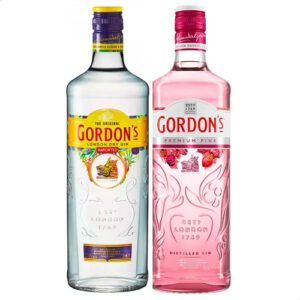 Gin Gordon's London Dry + Premium Pink - Combo X2 Frutilla