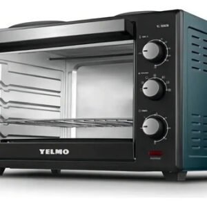 Horno Eléctrico De Mesa Con Anafe Doble Yelmo Yl-70acn 70 L Color Plateado
