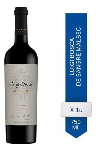 Vino Tinto Luigi Bosca De Sangre Malbec X 750cc - Image 2