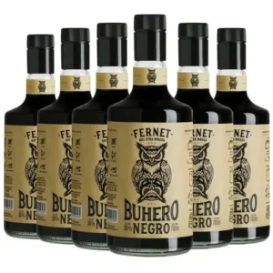 Fernet Buhero Negro Aperitivo Pack 6 Unidades