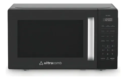Microondas Digital Ultracomb Táctil 20lts Hm-8020 Negro Pantalla Tactil
