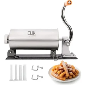 Maquina Churrera Embutidora Manual Gadnic 3 Kg Acero Inoxidable 4 Boquillas