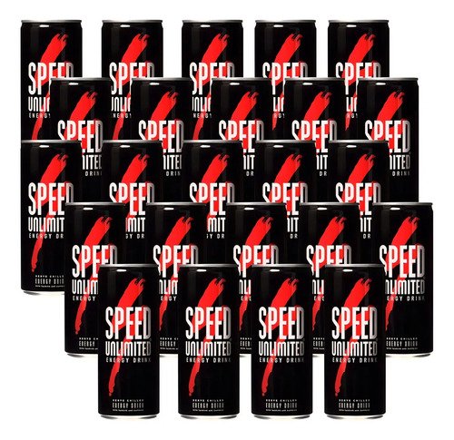Speed Energizante Unlimited Lata 250 Ml Bebida Pack X24