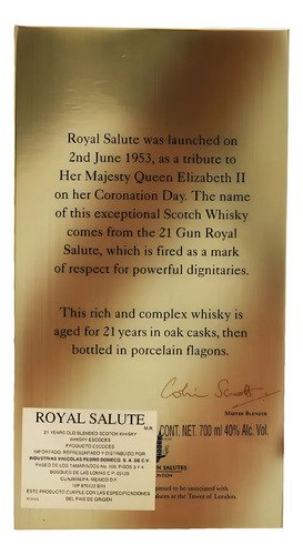 Chivas Regal Royal Salute Whisky 21 Años Escocés 700ml - Image 9