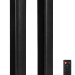 Barra De Sonido Gadnic Bs1000 2en1 Aux Bt Optical 80w Multi Conexión Aux Microsd Led Display Negro