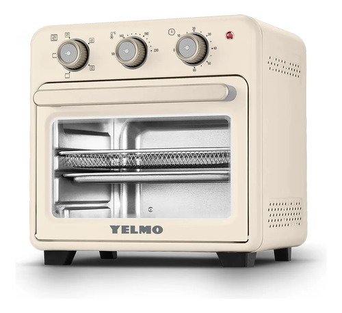 Freidora Yelmo Freidora De Aire Fr-7321 Sin Aceite Multifunción Color Crema